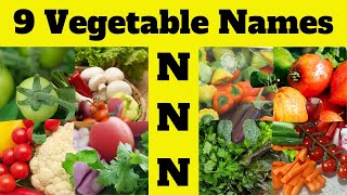 Celebrity Vegetable Name Vocabulary | 9 Vegetable Names Starting with 'N' | Vegetables Vocabulary Part 14 Wealth