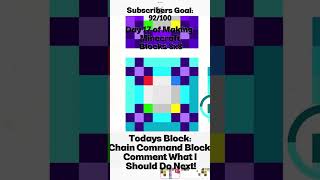 Day 17 of Making Minecraft Blocks 8x8! (Chain Command Block)