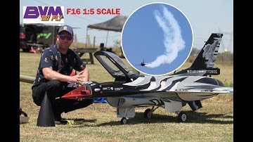 BVM F-16 1:5 Scale jet with smoke system!