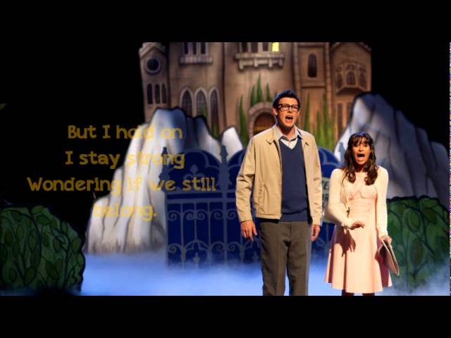 GLEE- PRETENDING with lyrics - Finn & Rachel video - Fanpop