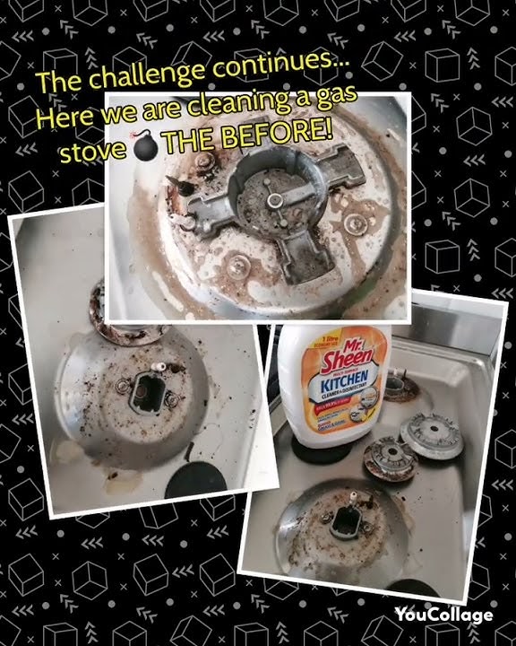 Cleaning with Mr. Sheen Multi-Surface Kitchen Cleaner.