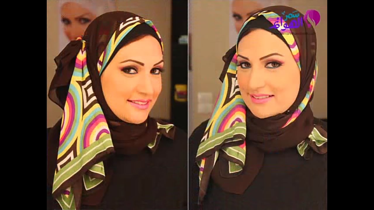 لفة حجاب سهلة وبسيطة للجامعة مع نانيس سليم