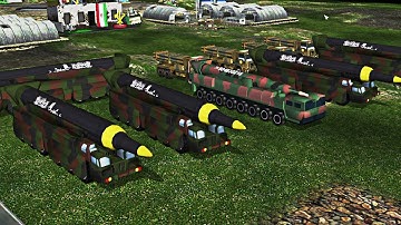 IRAN vs 7 USA Laser - Command & Conquer Generals Zero Hour
