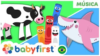🎵 Músicas para Crianças | Bebê Tubarão | Velho macDonald tinha uma fazenda e mais | BabyFirst Brasil