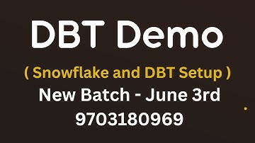 DBT Cloud Setup || Snowflake Snowsight UI Setup || New DBT Batch June 3rd 2025