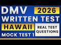 Hawaii DMV Permit Test 2026 (Mock Test 1) | 30 Real Questions | DMV Written Test Practice | HI Qs