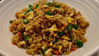 Brown Rice / Eggs Fried Brown Rice Recipe