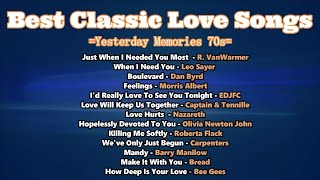 Best Classic Love Songs 70's