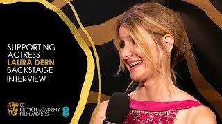 Laura Dern's Backstage Interview After BAFTA Win | EE BAFTA Film Awards 2020