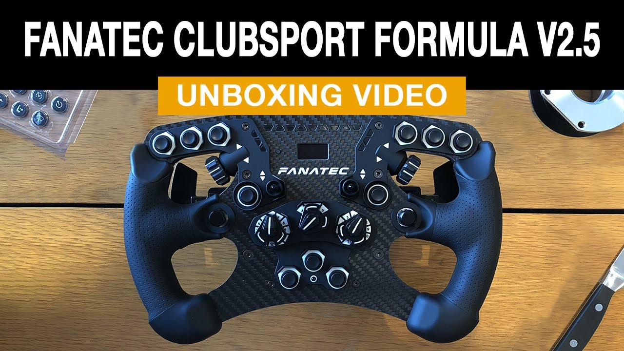 Fanatec Clubsport Formula v2.5 X Wheel Review   YouTube