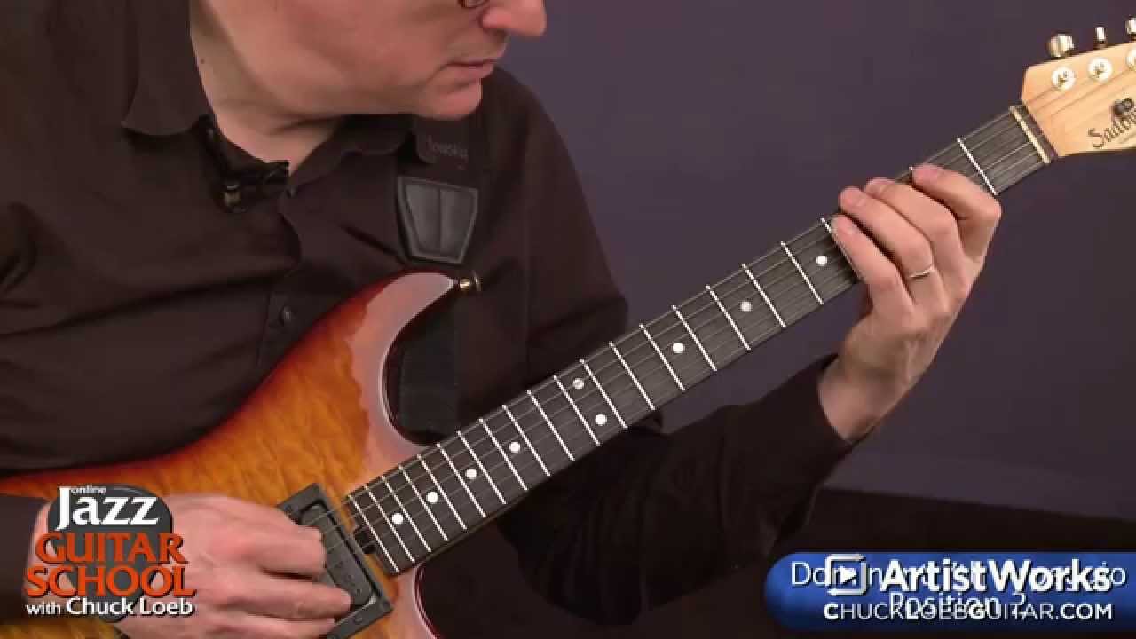 Уроки джазовой гитары: построение арпеджио в доминантсептаккорде