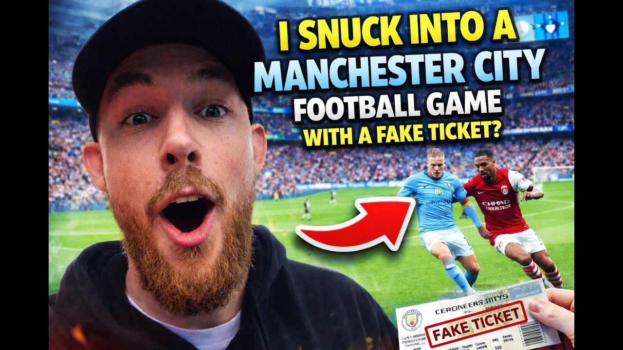 Я использовал поддельный билет, чтобы посмотреть матч «Манчестер Сити».