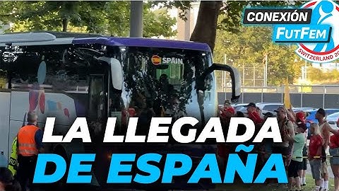 La LLEGADA de ESPAÑA y el BRUTAL RECIBIMIENTO y AMBIENTAZO de la AFICIÓN ESPAÑOLA