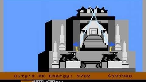 Atari 8-bit Ghostbusters (Activision) - ending and maximum score
