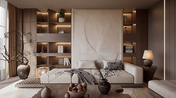 Unreal Engine 5 – Wabi-Sabi Living Room | Realistic Interior Animation
