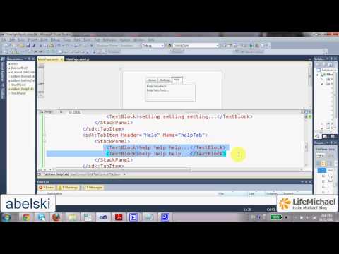 Creating Tabs in Silverlight