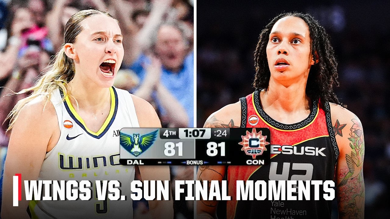 Dallas Wings vs. Connecticut Sun FINAL MOMENTS 🔥 | WNBA on ESPN