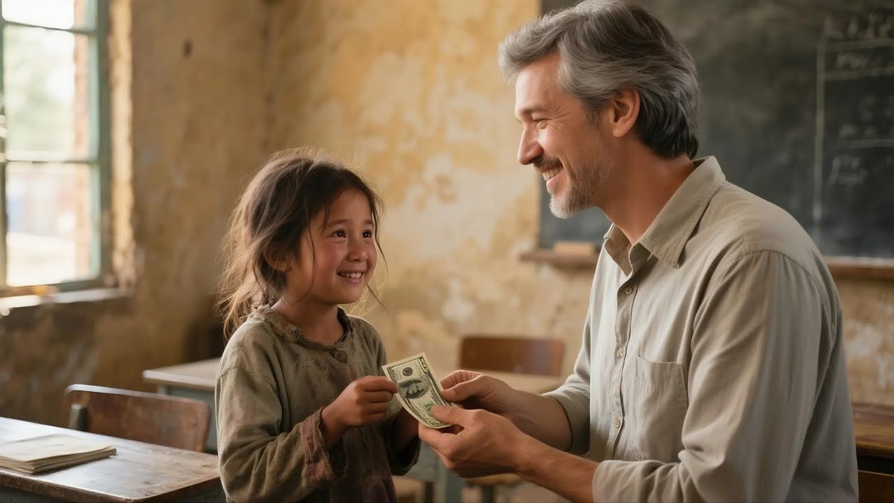 Teacher gave $25 to feed a homeless girl — 25 years later, a billionaire walks into his classroo