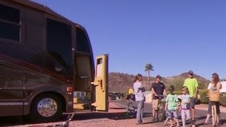 Fed up family sells it all, hits road