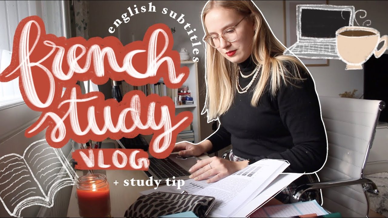 french study vlog (with english subtitles) vol. 4 💻 + study tip for ...