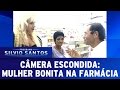 Mulher bonita na farmácia | Câmera Escondida