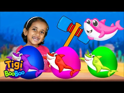 Surprise Eggs - Baby Shark Song | Kids songs - TigiBooBoo