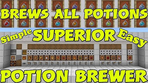 The Superior Potion Brewer!!! (Best on YouTube) (Simple & Easy) [Minecraft Bedrock 1.20]