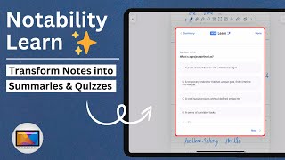 Notability Learn Transform Your Notes into Summaries & Quizzes  AI Powered Note Taking screenshot 3
