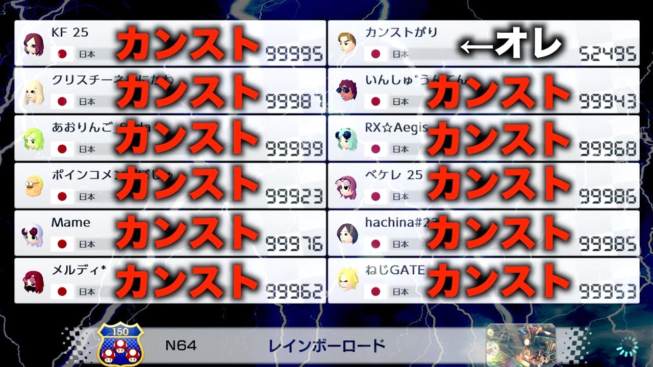 【東欧のもこう】神回：オレ以外全員カンスト勢の野良が無理すぎたwww【マリオカート8DX】