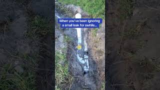 A small leak today a BIG problem tomorrow! 😳