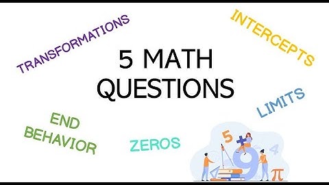 Math Performance Task 1 | 5 Math Questions
