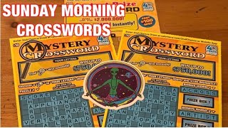 Sunday Morning Crossword Tickets‼️California Lottery Scratchers🤞🍀🍀🍀