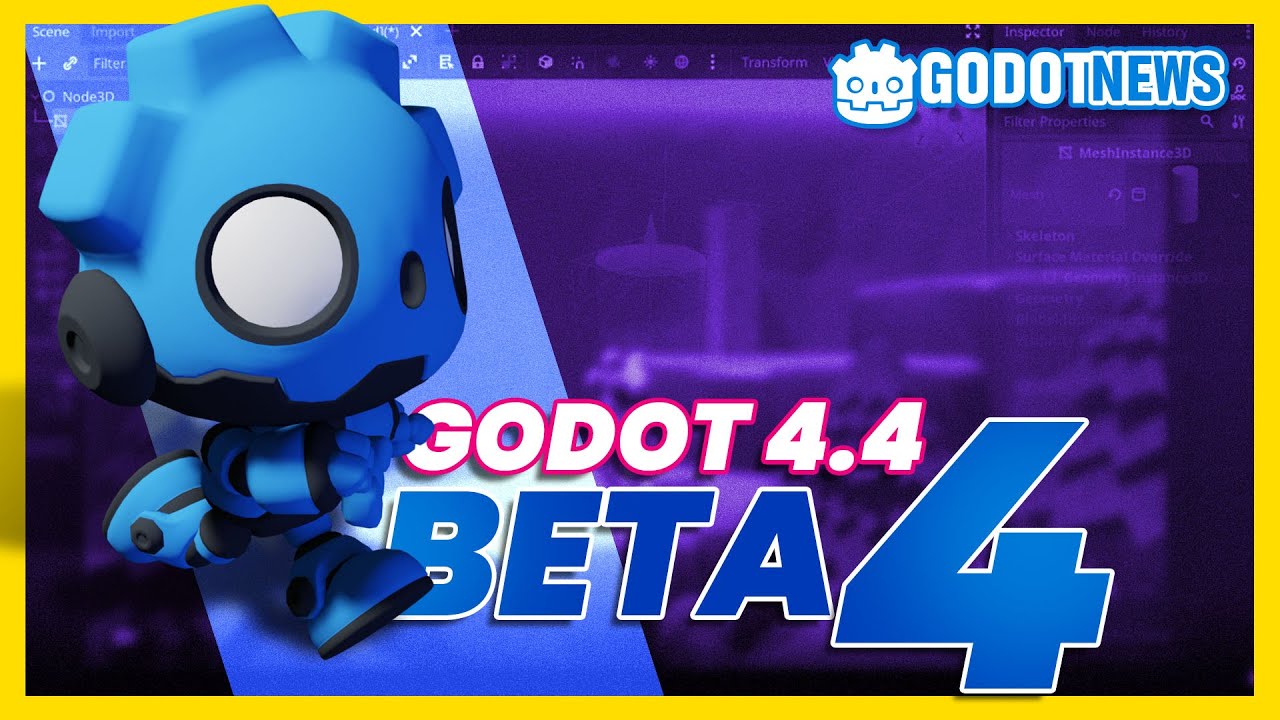 GODOT 4.4 BETA 4 - Rumo a Release Candidate | Godot News - YouTube