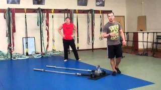 Cal Crowell Functional Training - Double Bar Workout Exercise 2