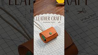 How do you dye natural-colored leather to the color you want? Handmade Earphone Case -Custom color
