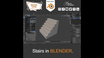 MODEL STAIRS IN BLENDER 2.93 WITHIN 20 SECONDS #shorts