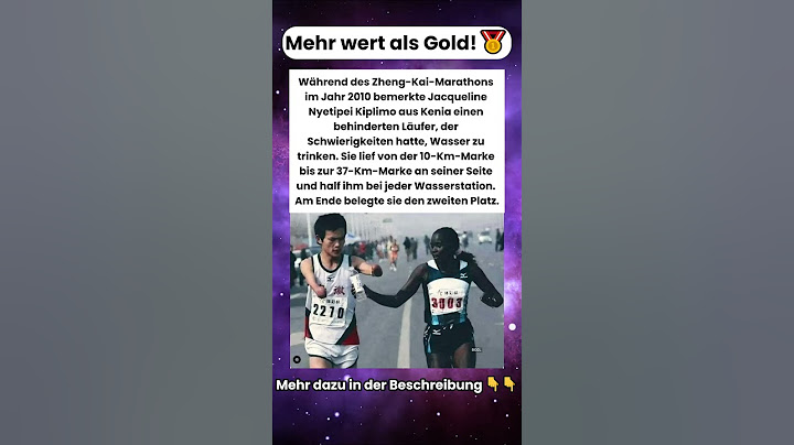 Die Geste, die mehr wert ist als Gold: Kenianische opfert Zeit, um Gegnerin beim Marathon zu helfen