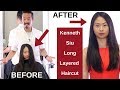 Kenneth Siu Long Layers Haircut on Asian Hair - TheSalonGuy