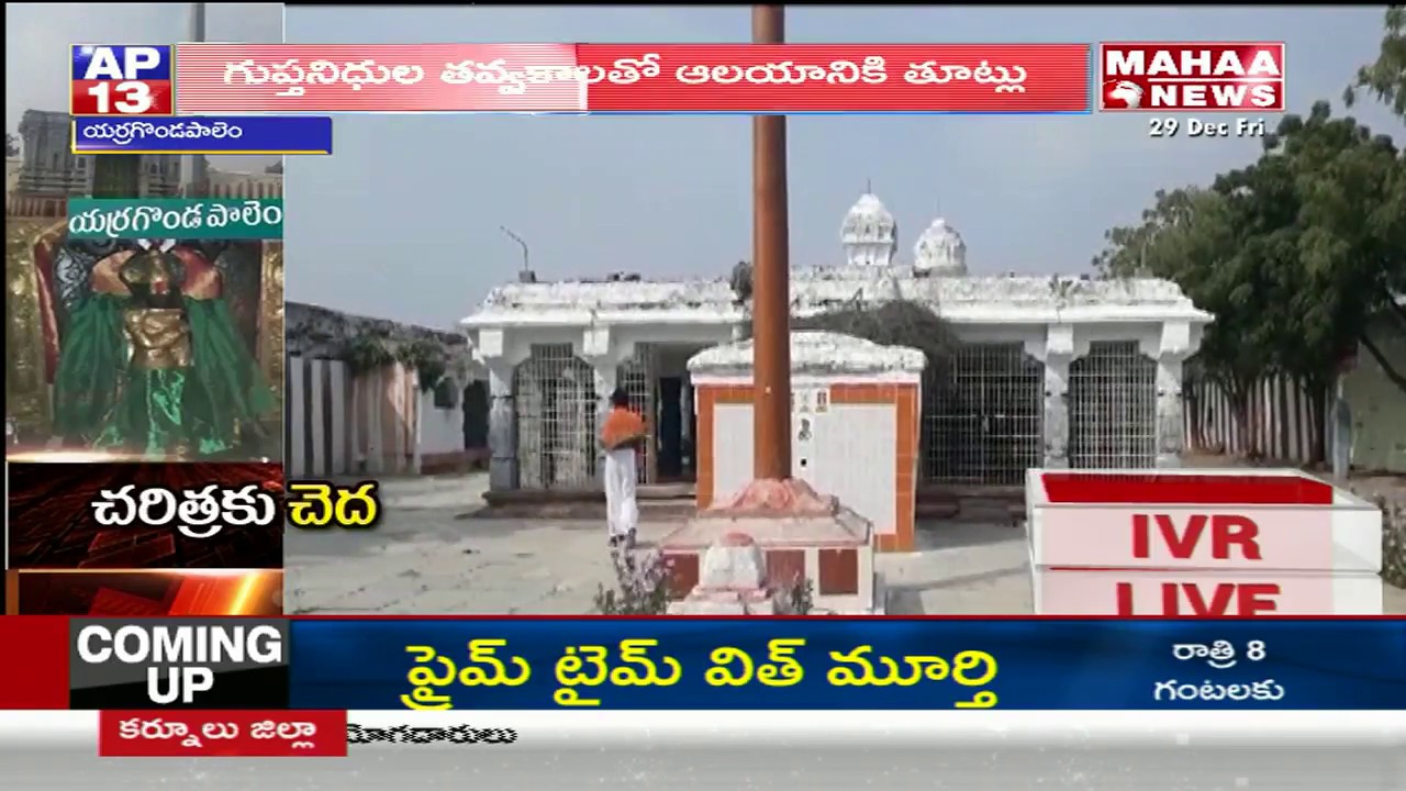 Venugopala Swamy Temple Lands Grabbing in Prakasam District  | Mahaa News