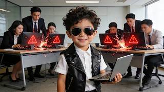 天才萌寶回國的第一件事，就是黑掉渣爹的公司，讓他損失幾個億！總裁大佬欲哭無淚跪求放過，腹黑小寶躺在會議桌上：誰讓你拋棄我和媽咪！#短劇 #短劇推薦 #短劇全集 #drama 梧桐短剧