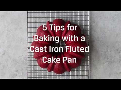 Fluted Bundt Style Cast Iron Cake Pan, Carolina Cooker