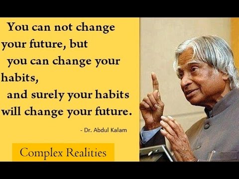 Dr. A. P. J. Abdul Kalam Short Inspirational Speech - YouTube
