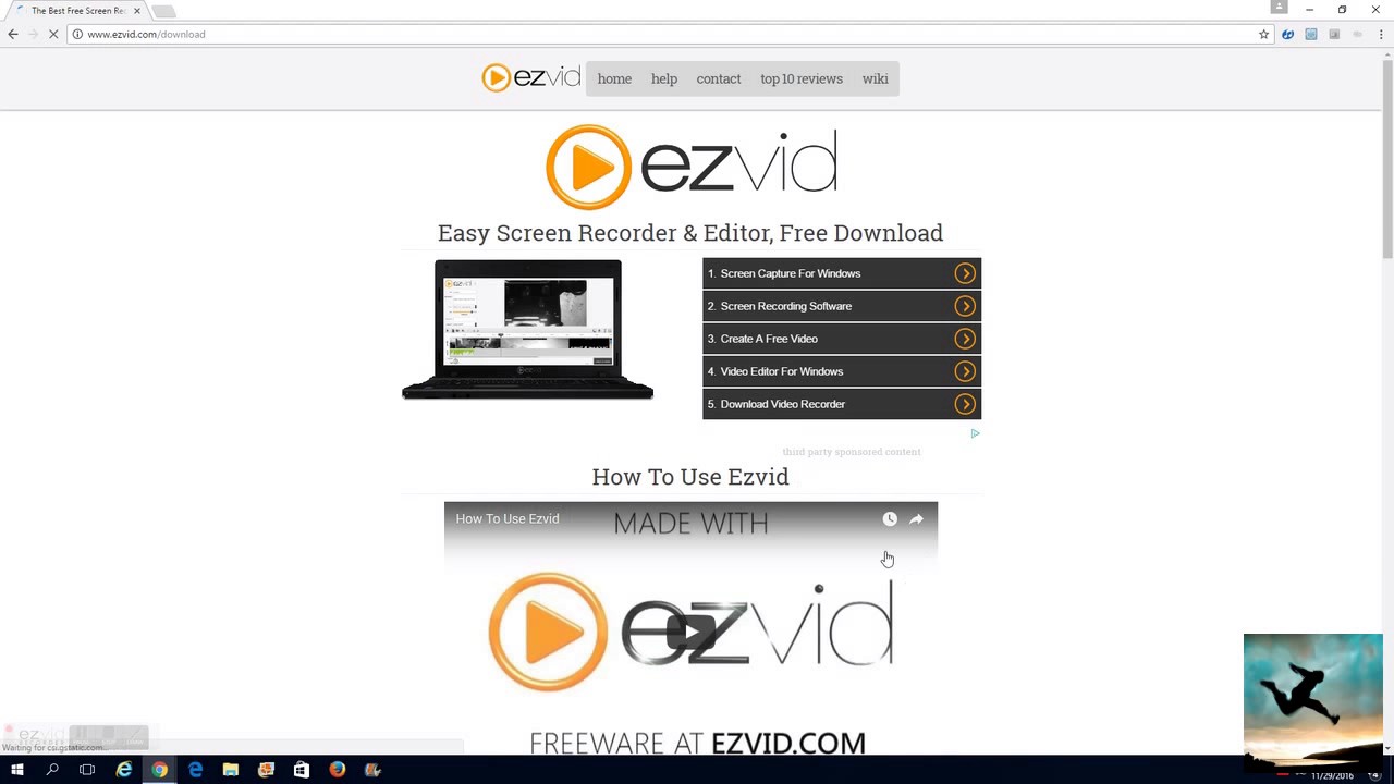 how to install ezvid (screen recorder) - YouTube