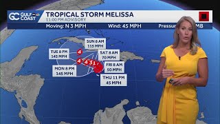 Tracking the Tropics: Tropical Storm Melissa expected to become a major hurricane