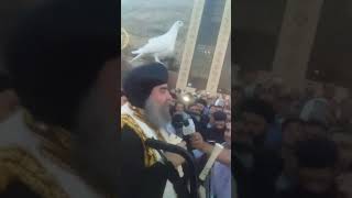 ظهور السيدة العذراء مريم علي شكل حمامة فوق راس الانبا يؤانس اسقف اسيوط وتوابعها 2019