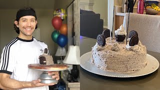 Vegan Oreo Birthday Cake | Vegan buttercream and Vegan Chocalate Ganache
