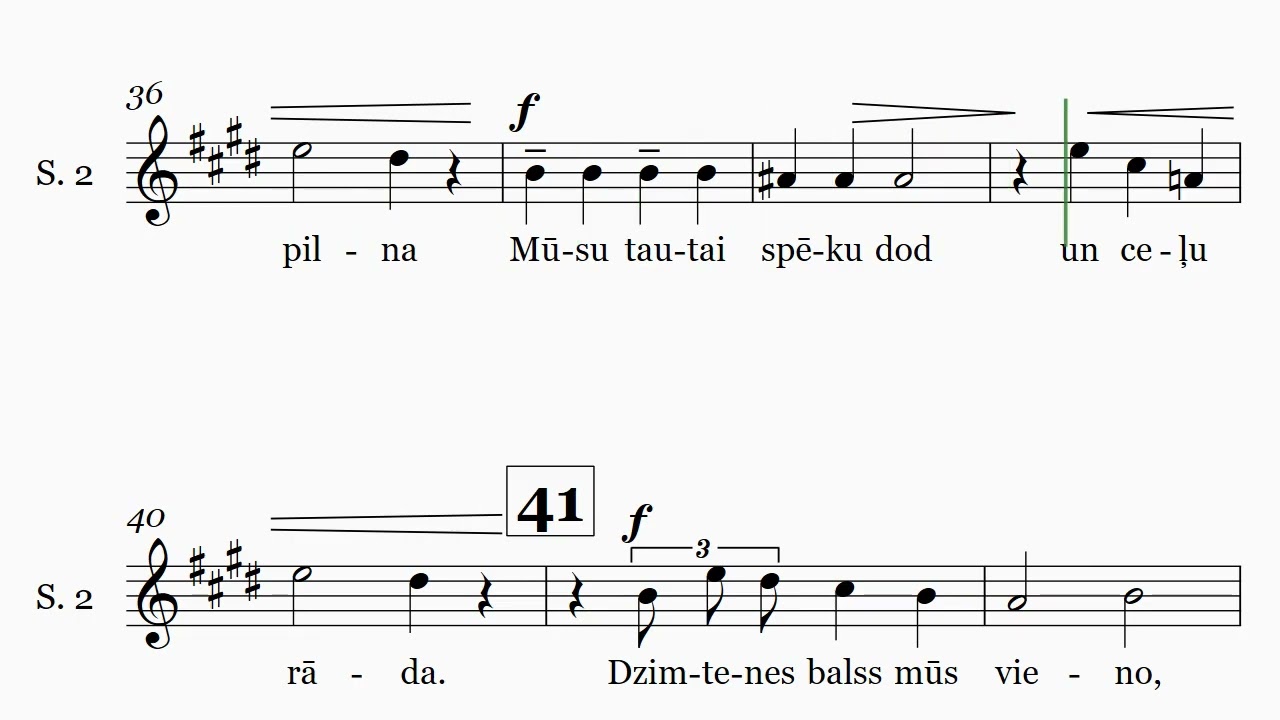 Dzimtenes balss - 2. soprāns (Var. 2)