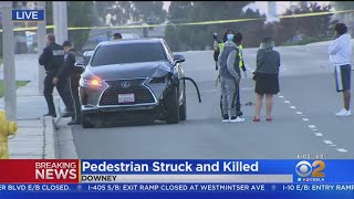 Police Investigate Fatal Pedestrian Crash In Downey