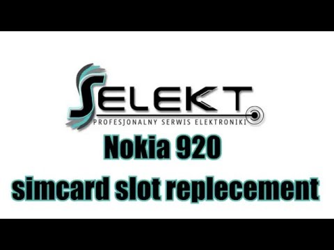 Nokia Lumia 920 Simcard slot replacement  / Wymiana złącza karty SIM | Selekt