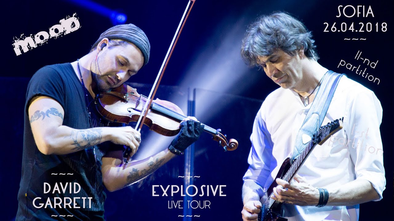 DAVID GARRETT Explosive live tour | MOOD: Sofia 29.09.2018, II-nd ...